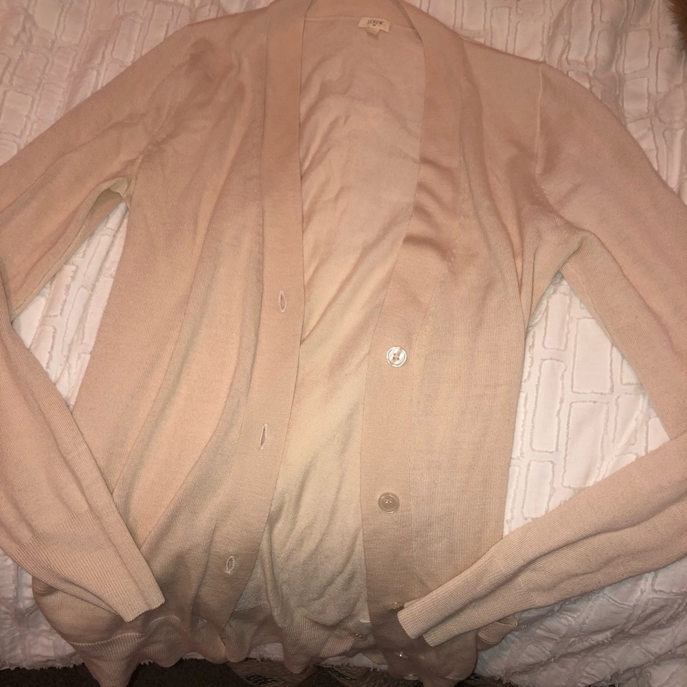 J. Crew light pink cardigan